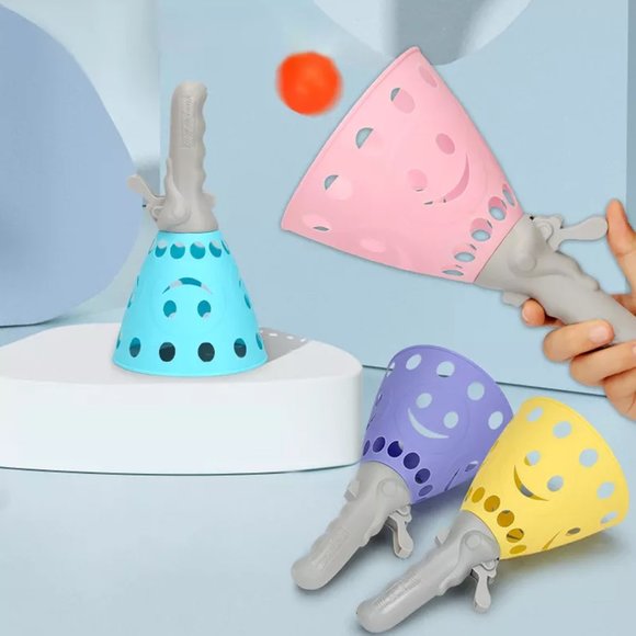 Multicolor Ping Pong Throwing & Catching Kids Toy- Set of 1 - Picture 4 of 6